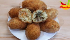 Рецепт Картофельные Зразы со вкусной начинкой! Хрустящая корочка и нежные внутри!