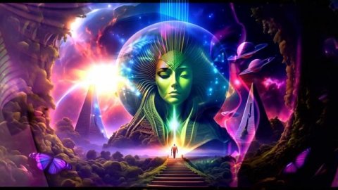 Otherworldly - AI Generated Sci-Fi Scene - Background / Screensaver / VJ Loop