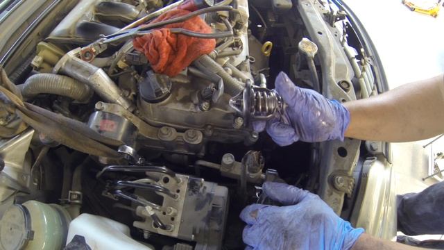 2012 lexus es350 2gr-fe thermostat replacement. смотреть онлайн