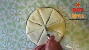 красивый дрожжевой пирог  Цветок