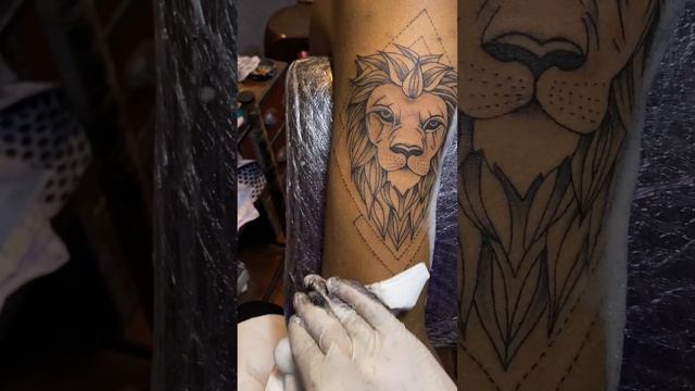 lion tattoo #lion #king #ruler #tattoo #linework #hardwork #tattooartist #tattoodesign #trending