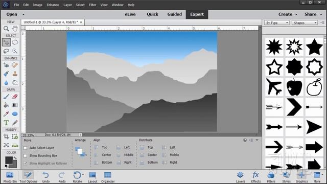 How You Can Use Layers for Beginners Graphic Project in Photoshop Elements смотреть онлайн