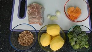 Обед для ребёнка: Суп из говядины и гречки