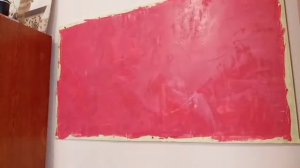 Красный мрамор из шпаклёвки и лака