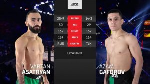 Вартан Асатрян vs. Азам Гафоров | Vartan Asatryan vs. Azam Gaforov | ACA 161