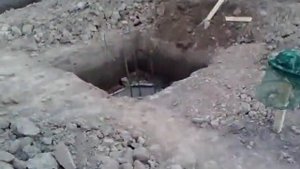 заливка пятки под фундамент.