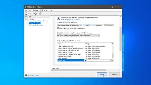 Enable or Disable Vsync NVIDIA Control Panel - Turn Vertical Sync on or Off NVIDIA GPU WORKING