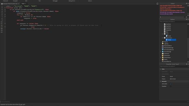 How to make a Admin only door in Roblox Studio смотреть онлайн