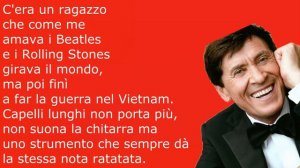 Gianni Morandi-C'era un ragazzo che come me amava i Beatles e i Rolling Stones (testo in italiano)
