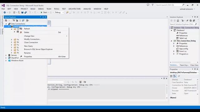 SQL DataBase Connection String get Table to DataGridView in C# смотреть онлайн