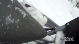 Мототолкач Ураган Сибирь на 600 гусенице, еду напрямую  через лес в целый снег.