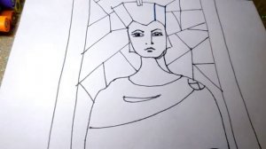 Как нарисовать снежную королеву