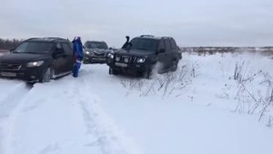 прадо 120 по снегу