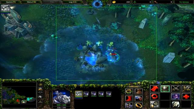 Warcraft 3 RoC Hard - Night Elf 2 - Daughters of the Moon смотреть онлайн