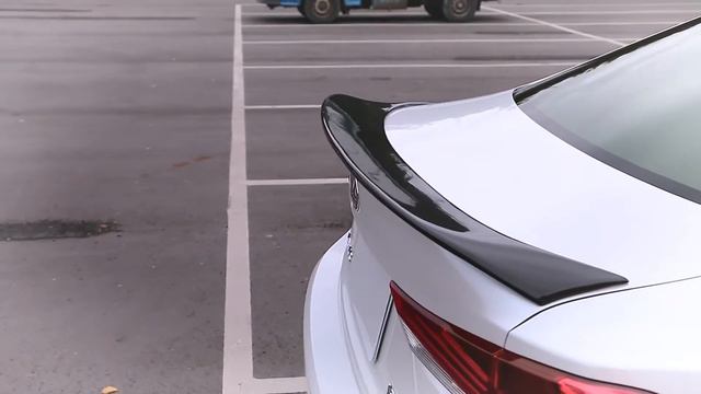AeroBon Carbon Fiber Trunk Spoiler Compatible with 2014-20 Lexus IS-Series (XE30) (AR Style)