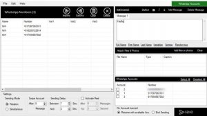 Simple Bulk whatsap Sender   Multi Account Login   Account Rotation 1