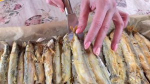 Деревенский деликатес. Жареная мойва.