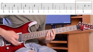 Как играть Нервы - Спи спокойно на электрогитаре + Табы. Разбор партии гитары, видео урок (cover)