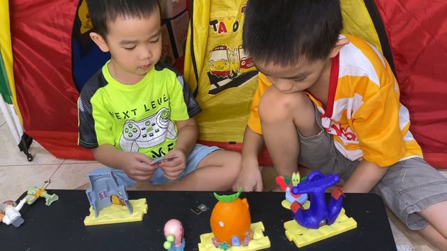 Review mainan McDonald's Happy Meal SpongeBob SquarePants by NoNo Funkids