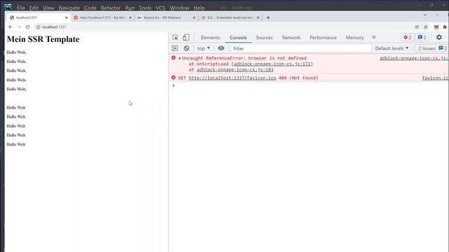 Express JavaScript Tutorial #12 - EJS: Embedded JavaScript