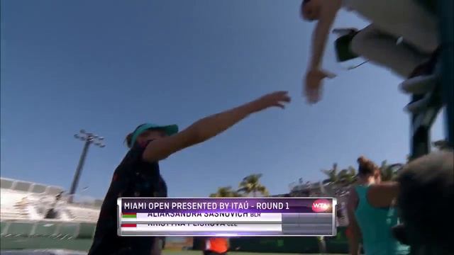 MIAMI OPEN. Александра Саснович выходит во 2 круг смотреть онлайн
