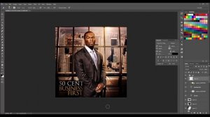 Photoshop CC | Mixtape Cover | Speed Art (50 Cent - Business First)