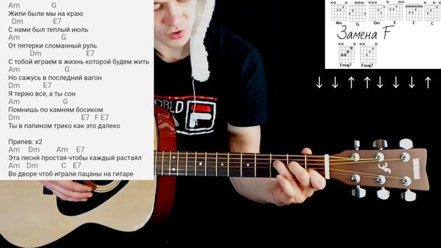 IOWA - Эта песня простая: как играть на гитаре без баррэ, аккорды разбор + COVER