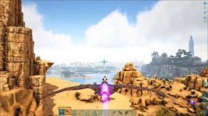 Тропеогнат арк  (Tropeognathus) летим в логово Виверн на Кристальных островах Crystal Isles Ark