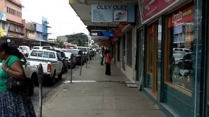 Lautoka, Fiji, city center downtown July 24, 2012, authentic/real-time soundtrack