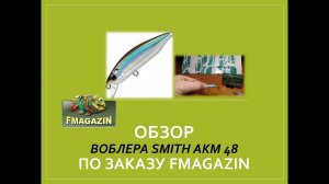 Обзор воблера Smith AKM 48 по заказу Fmagazin