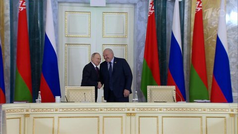 В. Путин и А. Лукашенко провели заседание Высшего госсовета Союзного государства России и Белоруссии