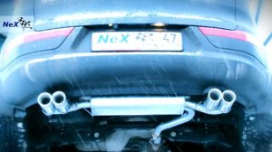 NeX® KIA Sportage III-IV. ЭКСКЛЮЗИВ! Глушитель раздвоенный с 4-мя насадками. Вид & звук в идеале