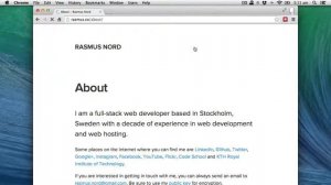 Project - RASMUS.CO (Website)