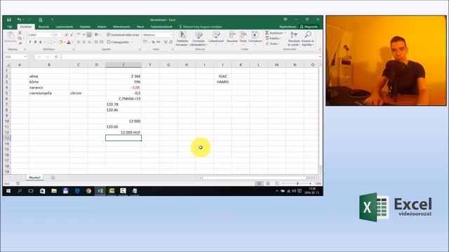 Excel - Adattípusok és számformátumok | Excel videosorozat 2. rész смотреть онлайн