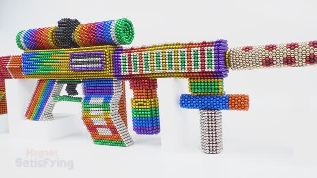 Как сделать потрясающий пистолет M4a1 PUBG из магнитных шариков смотреть онлайн