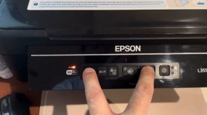 How to reset your Epson L355 printer with orange light