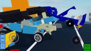 ROBLOX PLANE CRAZY: Car crash test 2