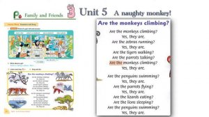 Song in Family and friends Level 3 Unit 5 _ Are the monkeys climbing? | Let's sing karaoke!