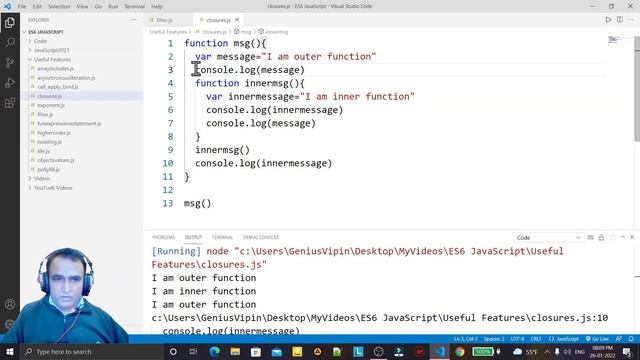 JavaScript ES6 Tutorial -30- Closures in JavaScript | JavaScript Closures | Dr Vipin Classes