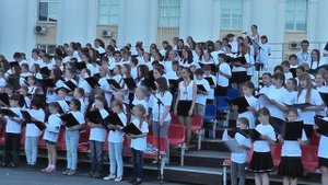 Тысячный детский хор Ульяновской области Песня "Мир, мир, мир!"
