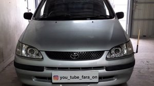 Toyota Spacio. Установили Bi Led MTF 4300k.