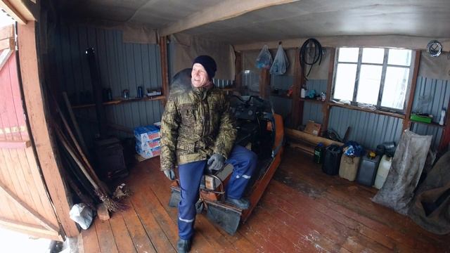 Снегоход Буран. Первый выезд.