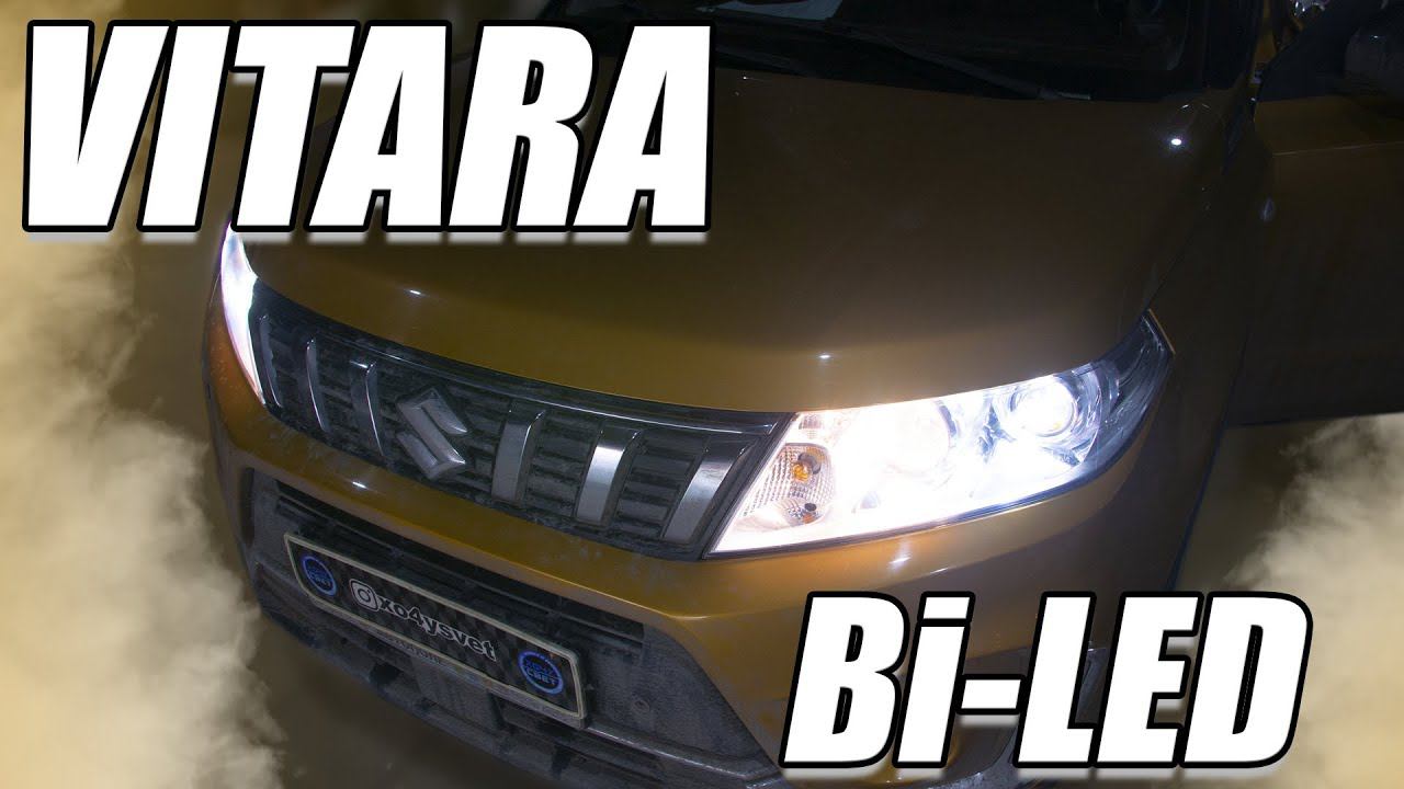 Изумительное улучшение света: Suzuki Vitara со светодиодными модулями Carson CS-9 смотреть онлайн
