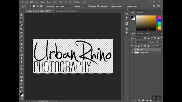 How to Make a Logo Transparent in Photoshop смотреть онлайн