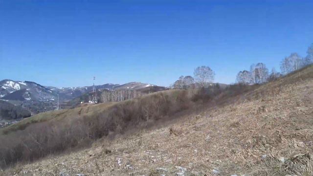 Село Солонешное,вид с горы Печка. 2 апреля 2023г. смотреть онлайн