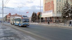 28.12.2023. ('Мерс' с 'баяном'). Автобус 'Mercedes-Benz-O405G', ГРЗ: - ва244, 64, маршрут №284-'а'.