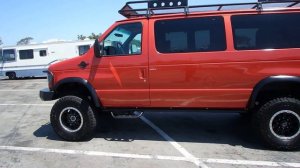 1999 FORD E350 7.3 DIESEL VAN 4X4 "2016 TRW ORANGE COLOR"