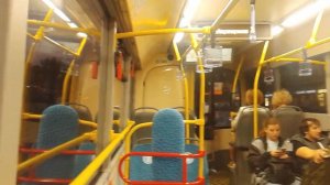 Вечерняя поездка на автобусе Лиаз 6213.65 по маршруту Э1 Метро Каширская - Фест. фейерверков Москва