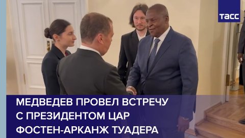 Медведев провел встречу с президентом Центрально-Африканской Республики Фостен-Арканж Туадера #short