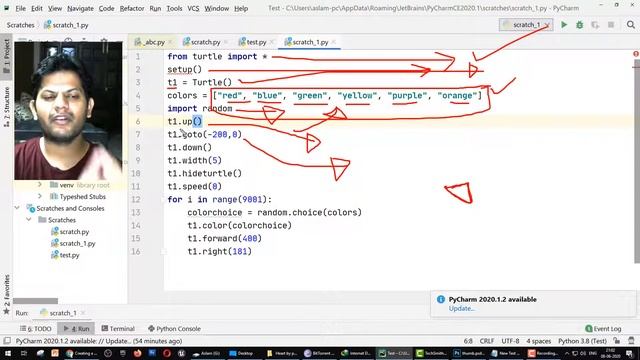 Creating a Simple Color Wheel in Python | Turtle